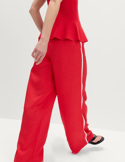 Keten Karışımlı Detaylı Pantolon