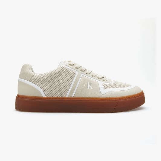 Calvin Klein Classic Cups Laceup Knit Erkek Sarı Sneaker