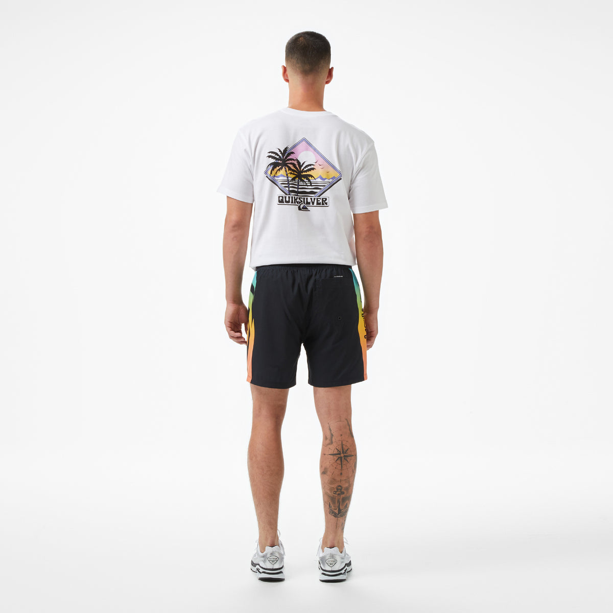 Quiksilver Everyday Solid Volley 15 Erkek Siyah Deniz Şortu