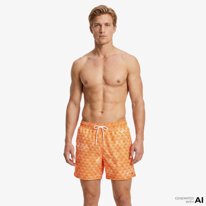 Tommy Hilfiger Essentials Erkek Turuncu Deniz Şortu