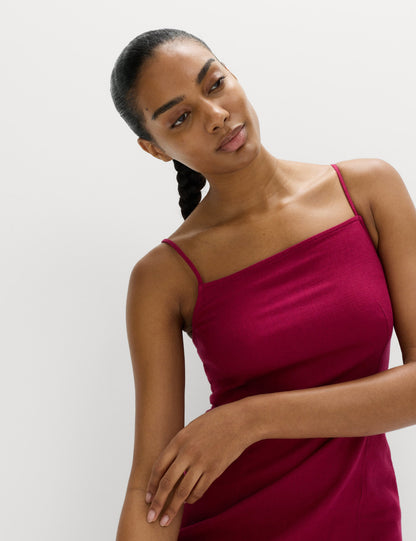 Keten Karışımlı Elbise