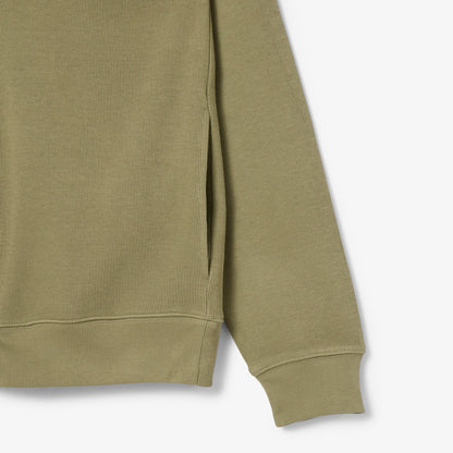 Lacoste Erkek Classic Fit Yarım Fermuarlı Haki Sweatshirt