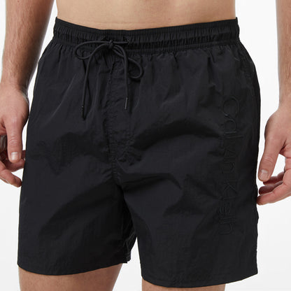 Calvin Klein Medium Drawstring Erkek Siyah Deniz Şortu