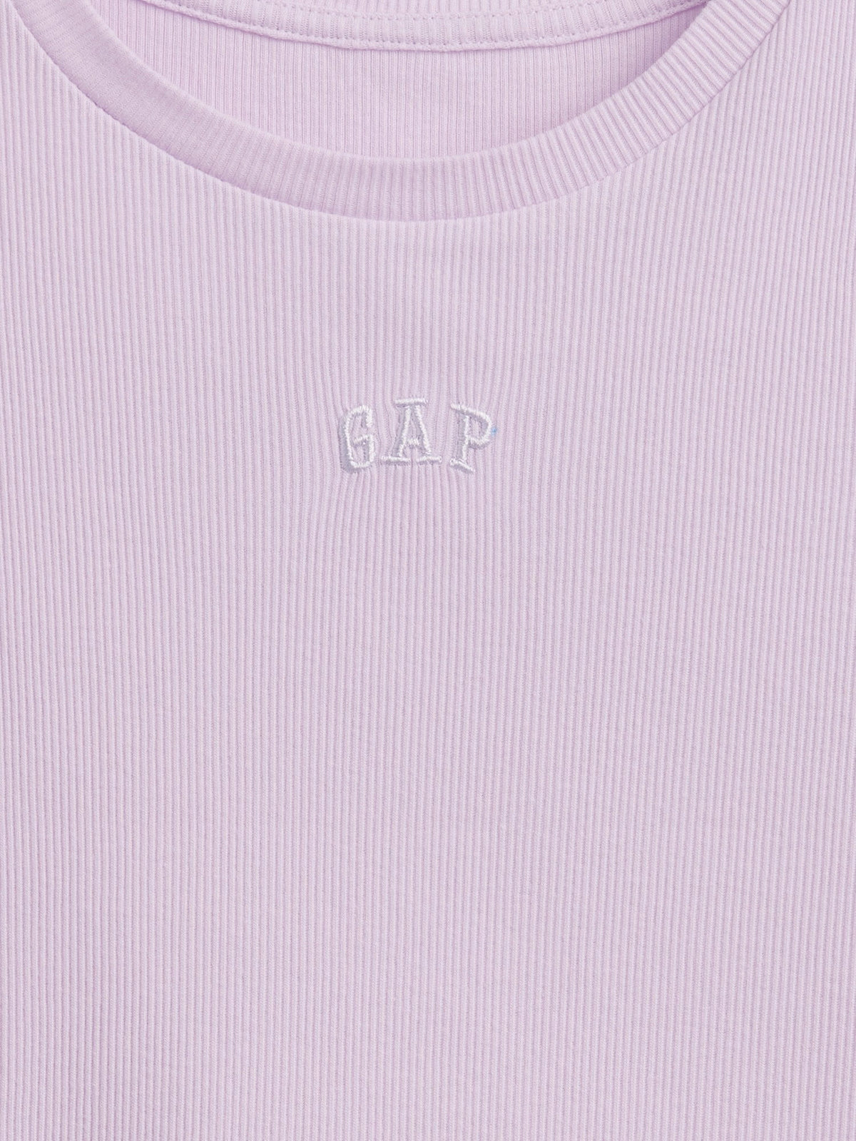 Lila Arch Logo Rib T-shirt