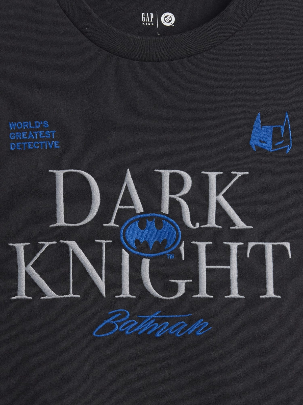 Siyah Batman Relaxed Grafik Baskılı T-shirt