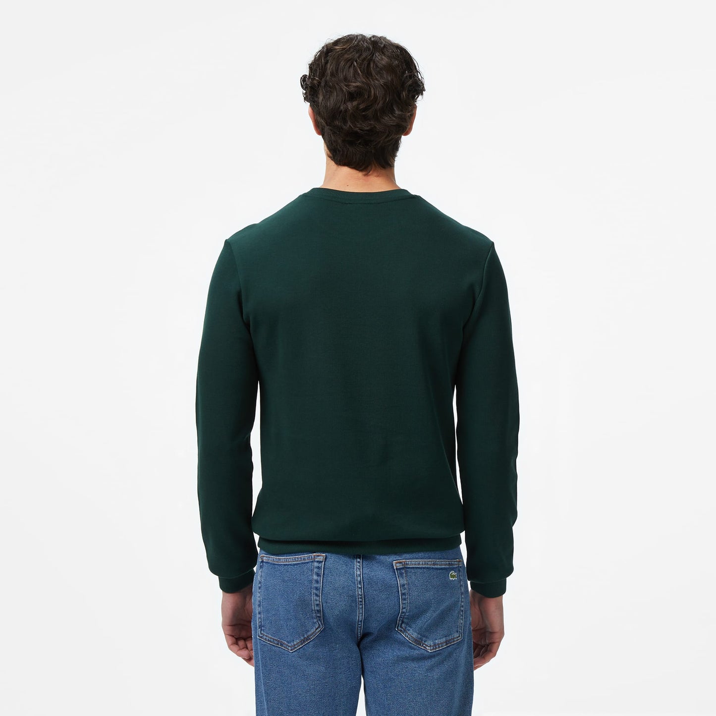 Lacoste Regular Fit Uzun Kollu Bisiklet Yaka Erkek Koyu Yeşil T-shirt