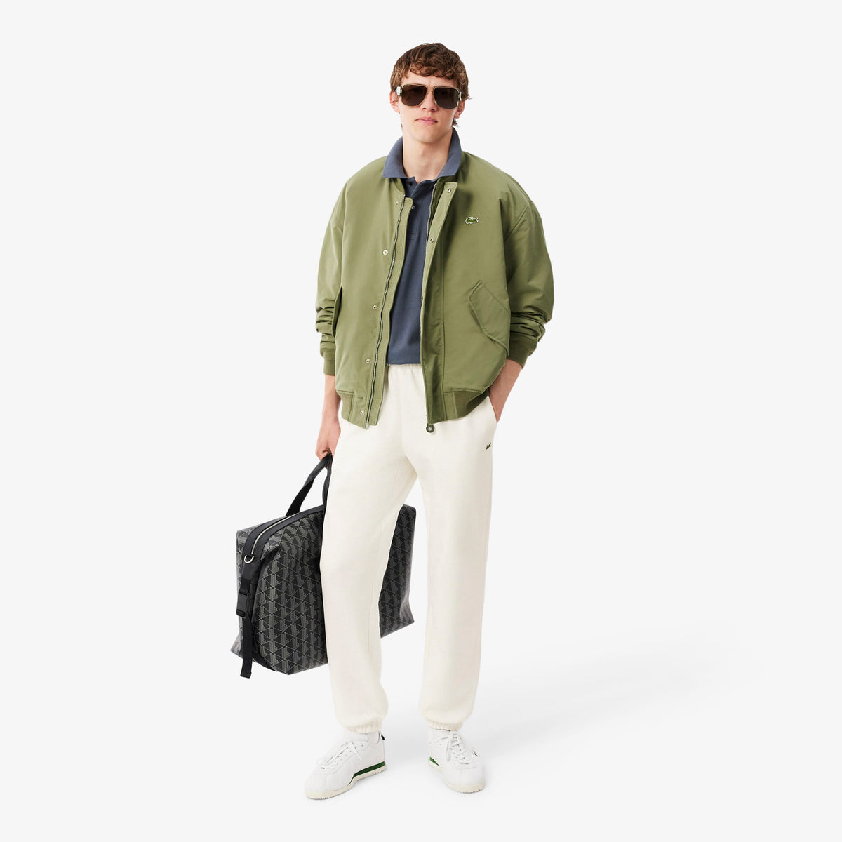 Lacoste Regular Fit Erkek Krem Eşofman Altı