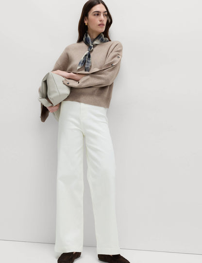 Yüksek Bel Wide Leg Grazer Jean