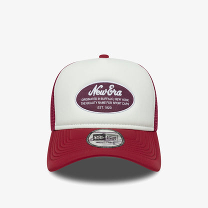 New Era Oval Foam Patch Trucker Kadın Kırmızı/beyaz Şapka