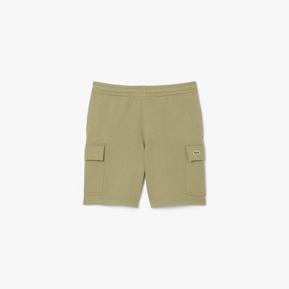 Lacoste Cotton Fleece Cargo Erkek Haki Şort