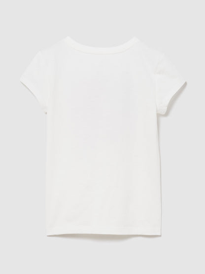 Bej Grafik Baskılı T-shirt