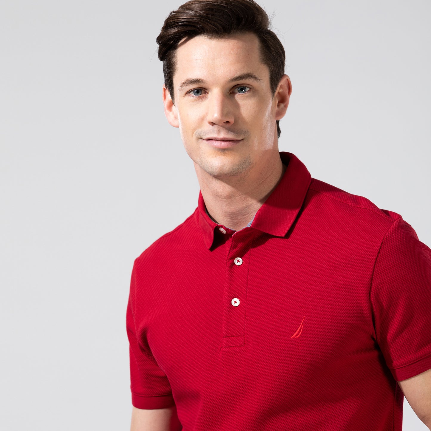 Nautica Erkek Kırmızı Slim Fit Kısa Kollu Polo Yaka T-shirt