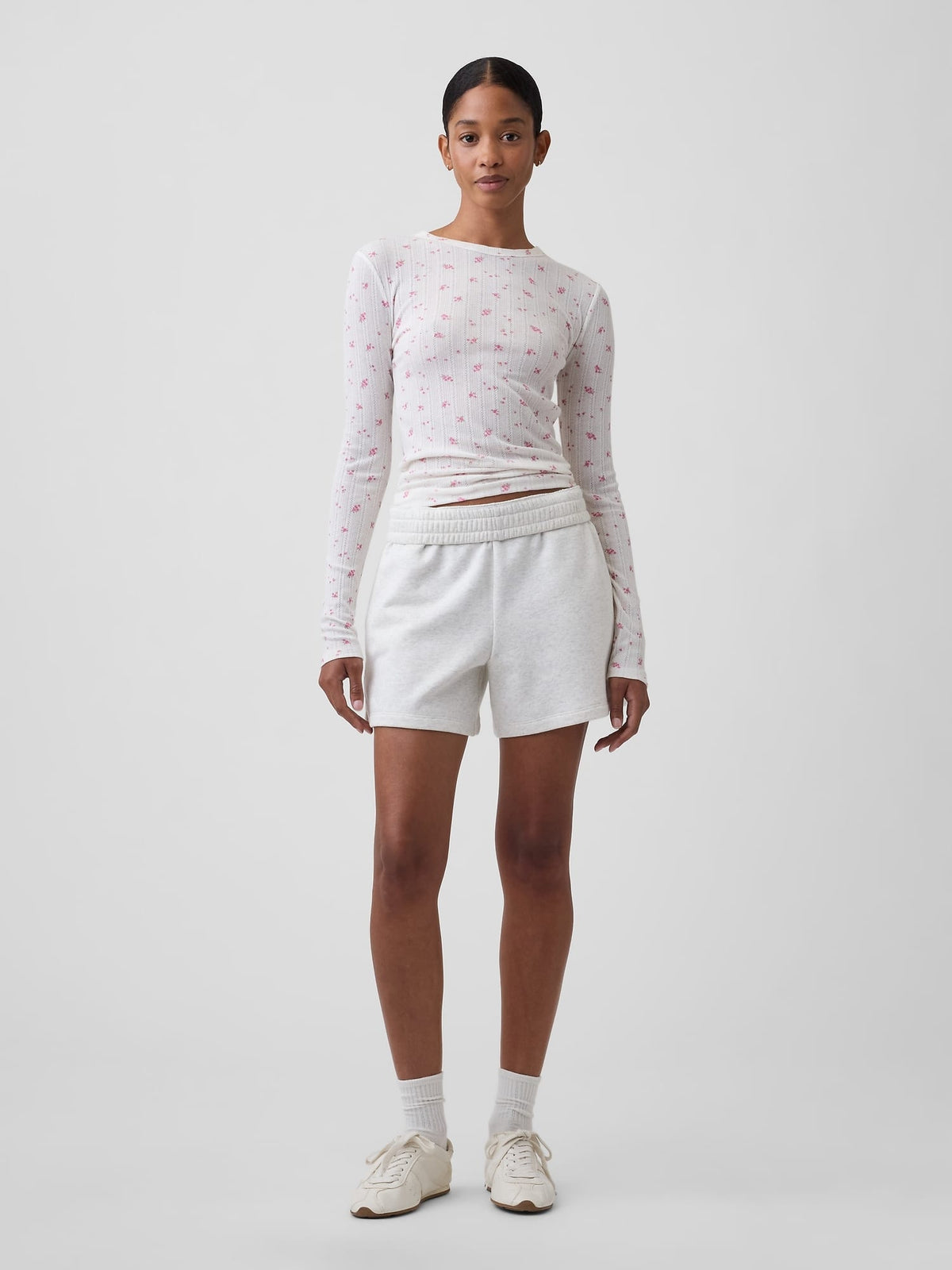 Açık Pembe Essential Fitiili Pointelle T-shirt