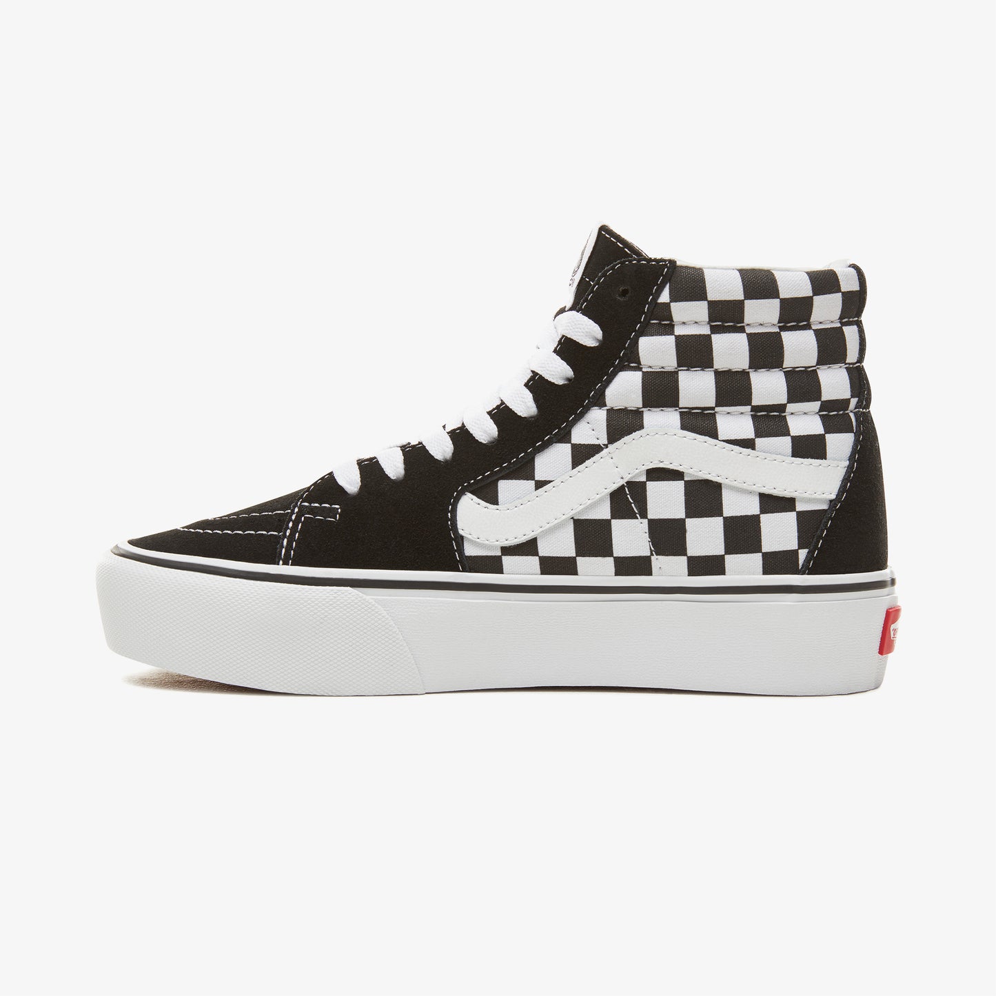 Vans Checkerboard Sk8-hi Platform 2.0 Siyah - Beyaz Kadın Sneaker
