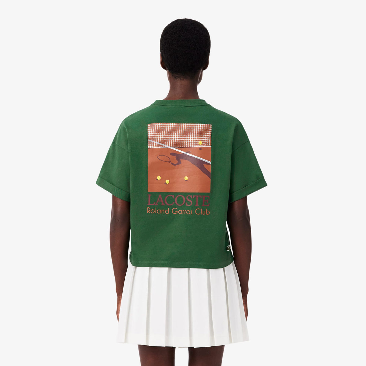 Lacoste Relaxed Fit Kadın Yeşil T-shirt