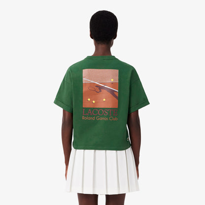 Lacoste Relaxed Fit Kadın Yeşil T-shirt