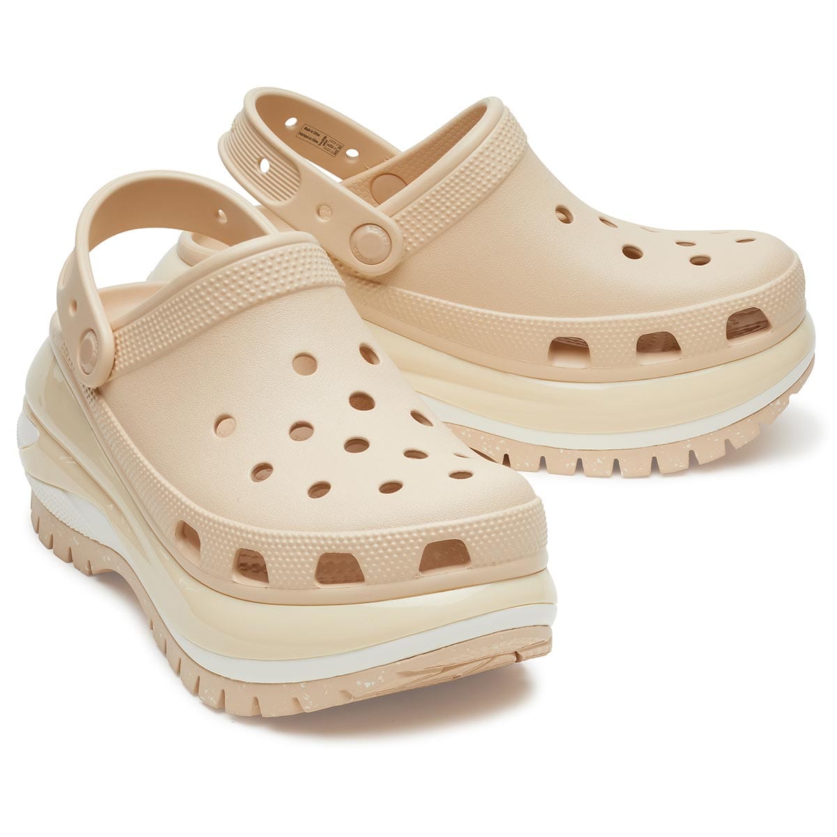 Crocs Classic Mega Crush Platform Kadın Krem Terlik