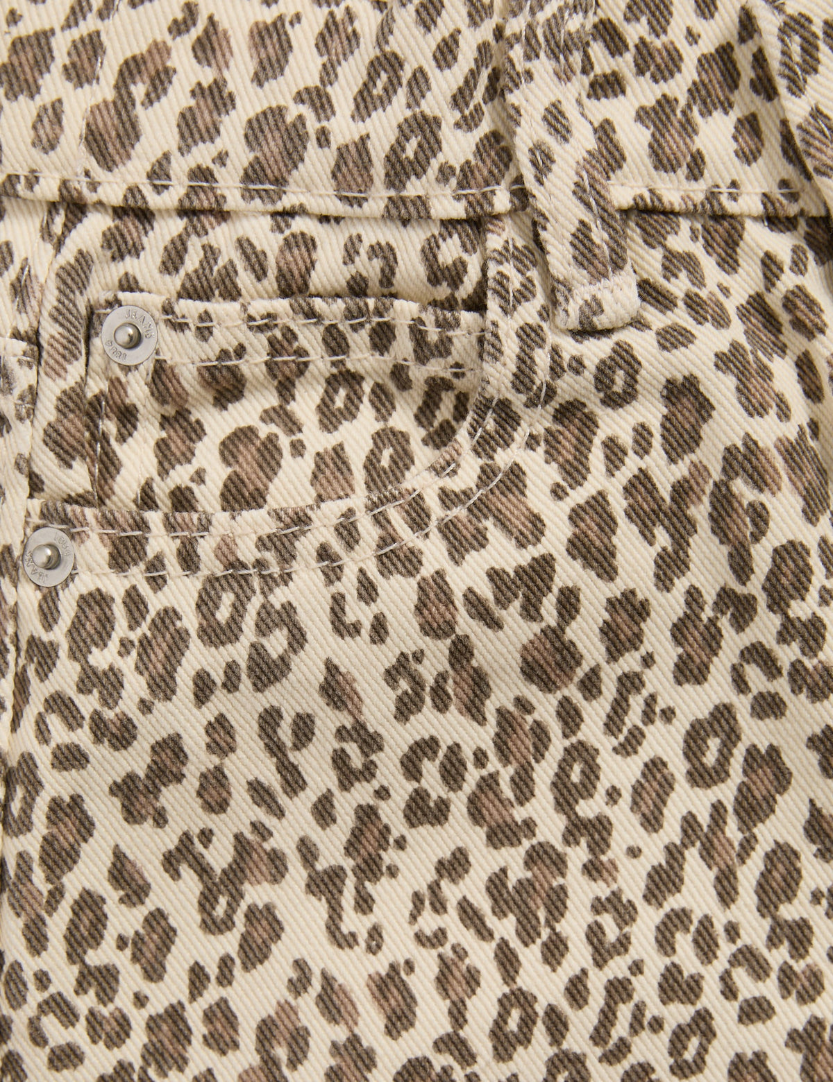 Denim Leopar Desenli Jean (2-10 Yaş)