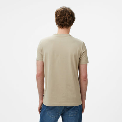 Nautica Erkek Bej Regular Fit T-shirt