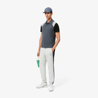 Lacoste Sport Erkek Regular Fit Renk Bloklu Gri Polo