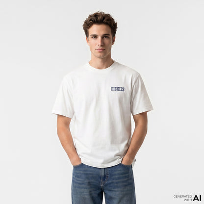 Dickies Plain City Erkek Beyaz T-shirt