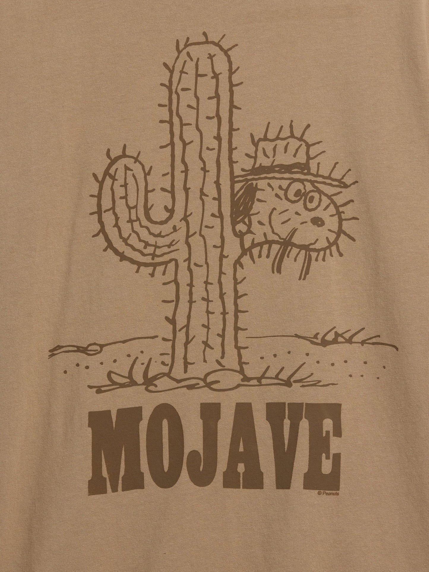 Açık Kahverengi Snoopy Mojave Relaxed Grafik T-shirt