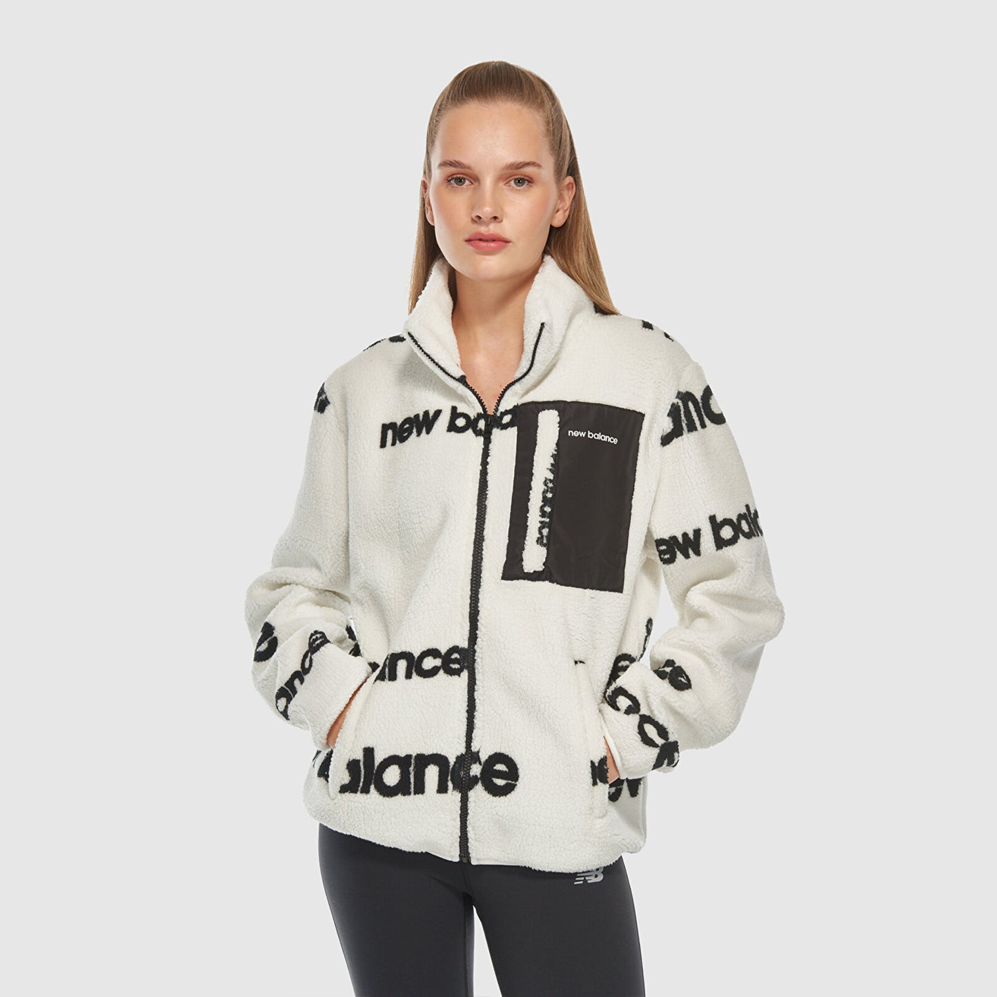 New Balance Nb Lifestyle Kadın Beyaz Sweatshirt
