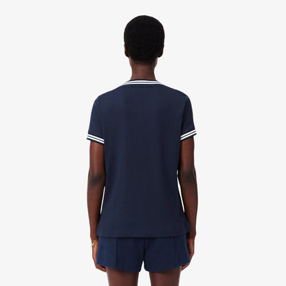 Lacoste Regular Fit Kadın Lacivert T-shirt