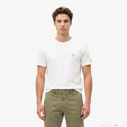 Tommy Hilfiger Swimshop Erkek Beyaz T-shirt