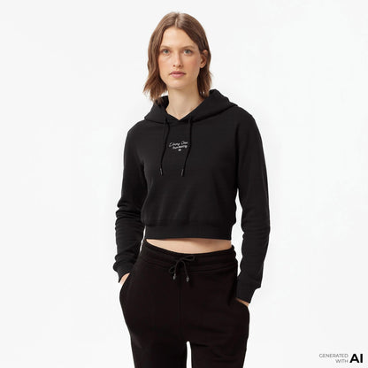 Tommy Hilfiger Essential Logo Erkek Siyah Sweatshirt