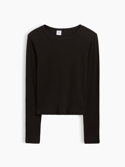 Siyah Fitilli T-shirt
