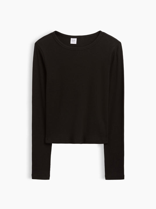 Siyah Fitilli T-shirt