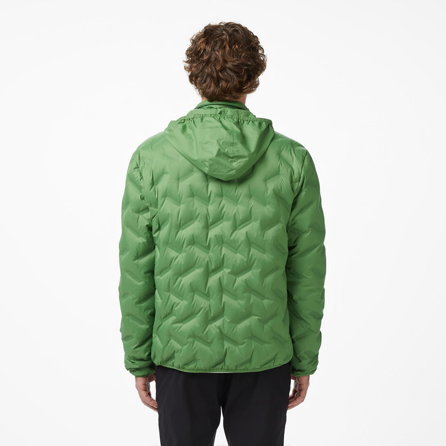 Lacoste Erkek Regular Fit Dik Yaka Kapitone Yeşil Mont