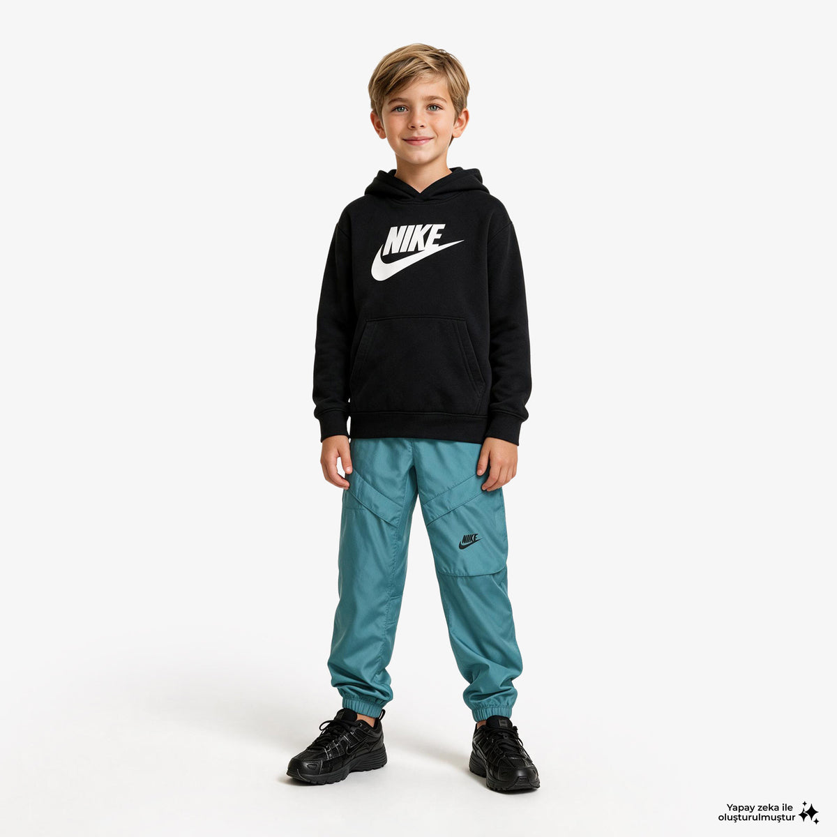 Nike Sportswear Club Çocuk Siyah Hoodie
