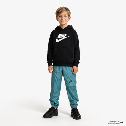Nike Sportswear Club Çocuk Siyah Hoodie