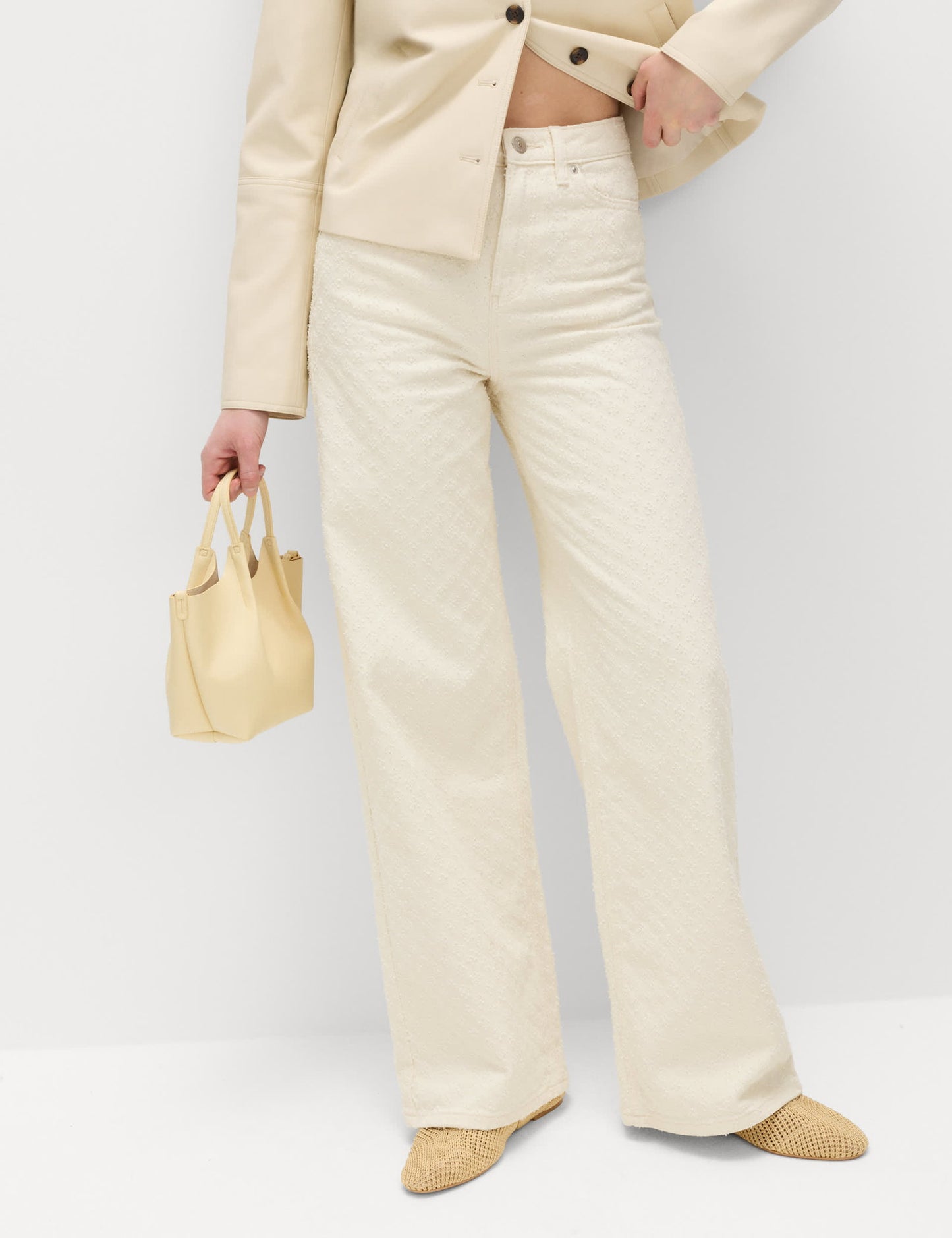 Pamuklu Wide Leg Pantolon