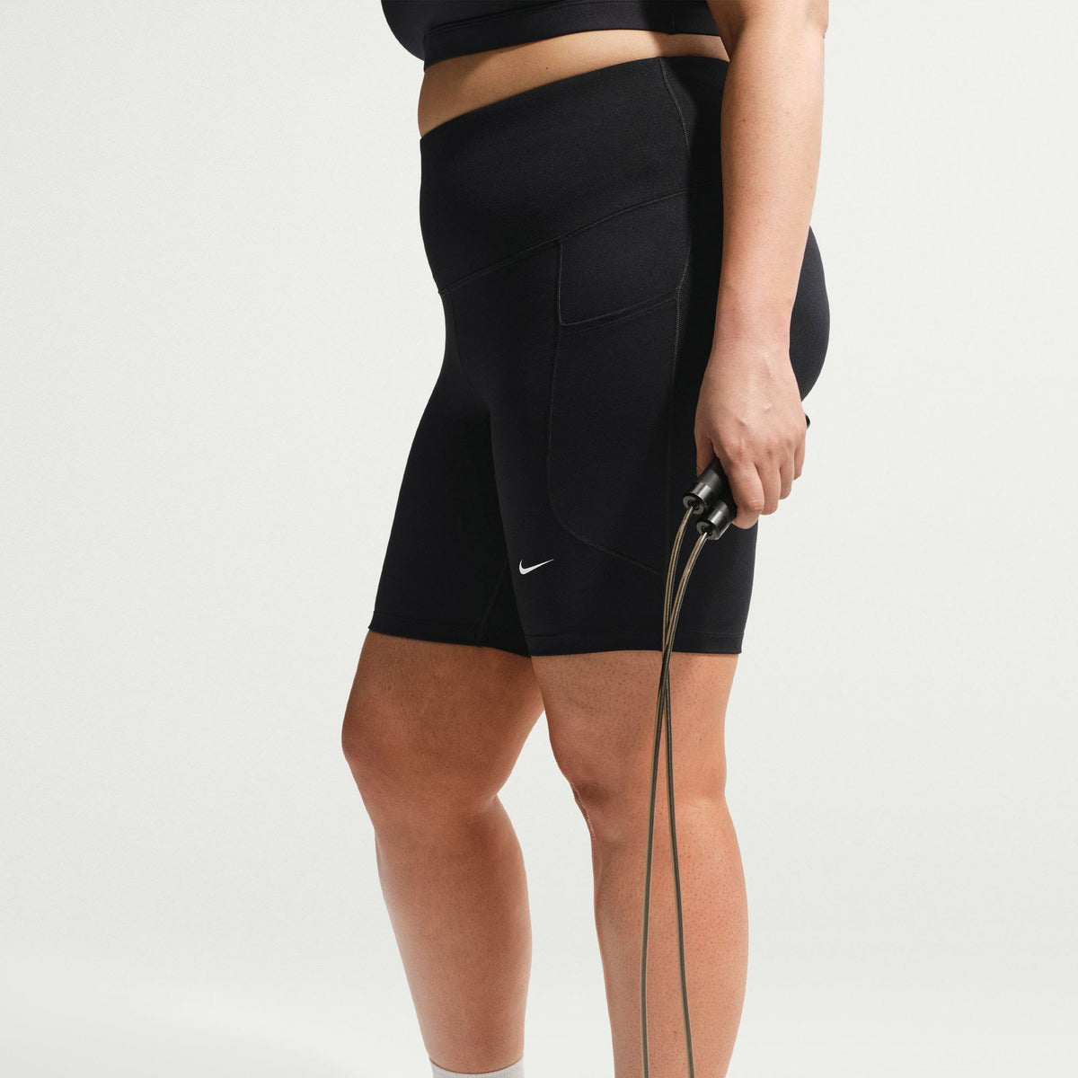 Nike Dri Fit One High Rise 8in Kadın Yeşil Tayt