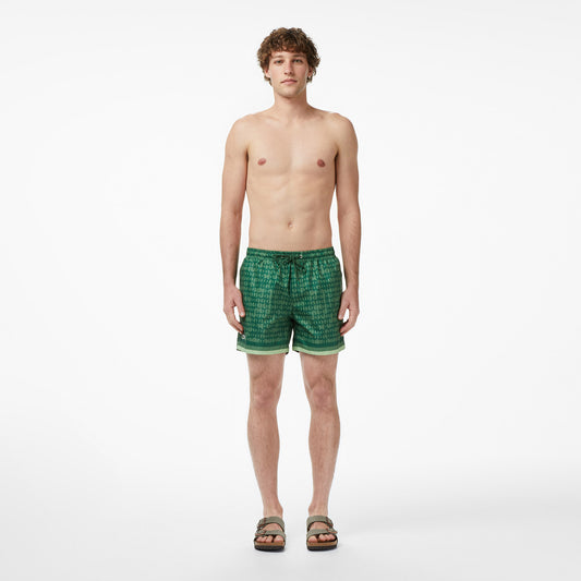 Lacoste Regular Fit Erkek Yeşil Deniz Şortu