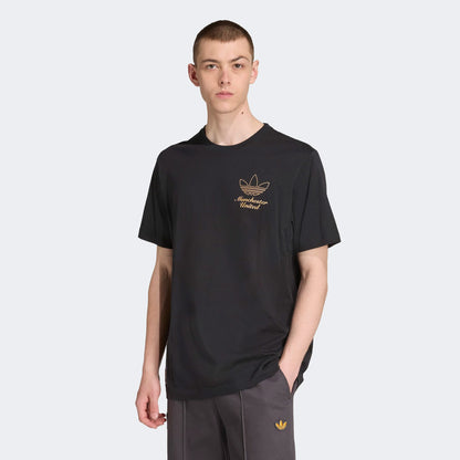 Adidas Manchester United Terrace Icons Graphic Erkek Siyah T-shirt