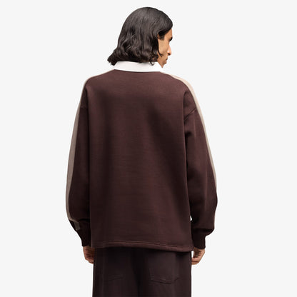 Puma T7 Relaxed Polo Crew Erkek Kahverengi Sweatshirt