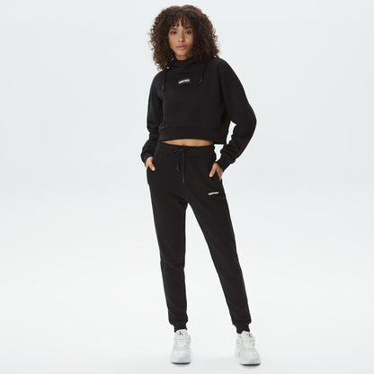 United4 Classic Kadın Siyah Hoodie
