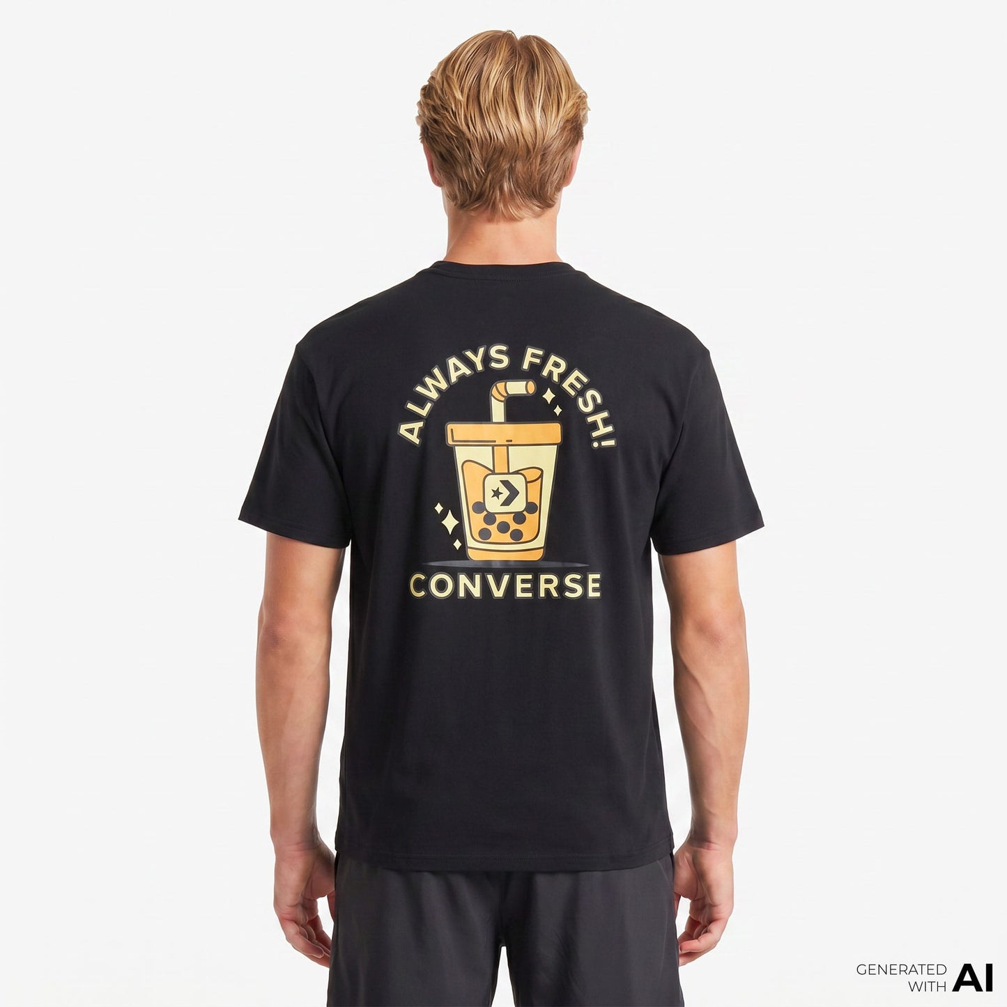 Converse Erkek Siyah T-shirt