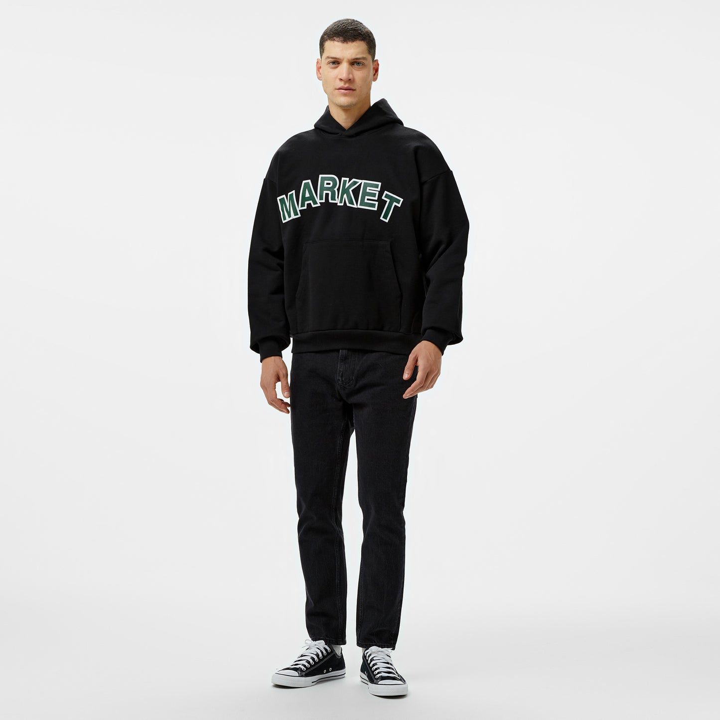 Market Expansion Pack Erkek Siyah Hoodie