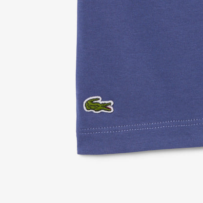 Lacoste Çocuk Bisiklet Yaka Mor T-shirt