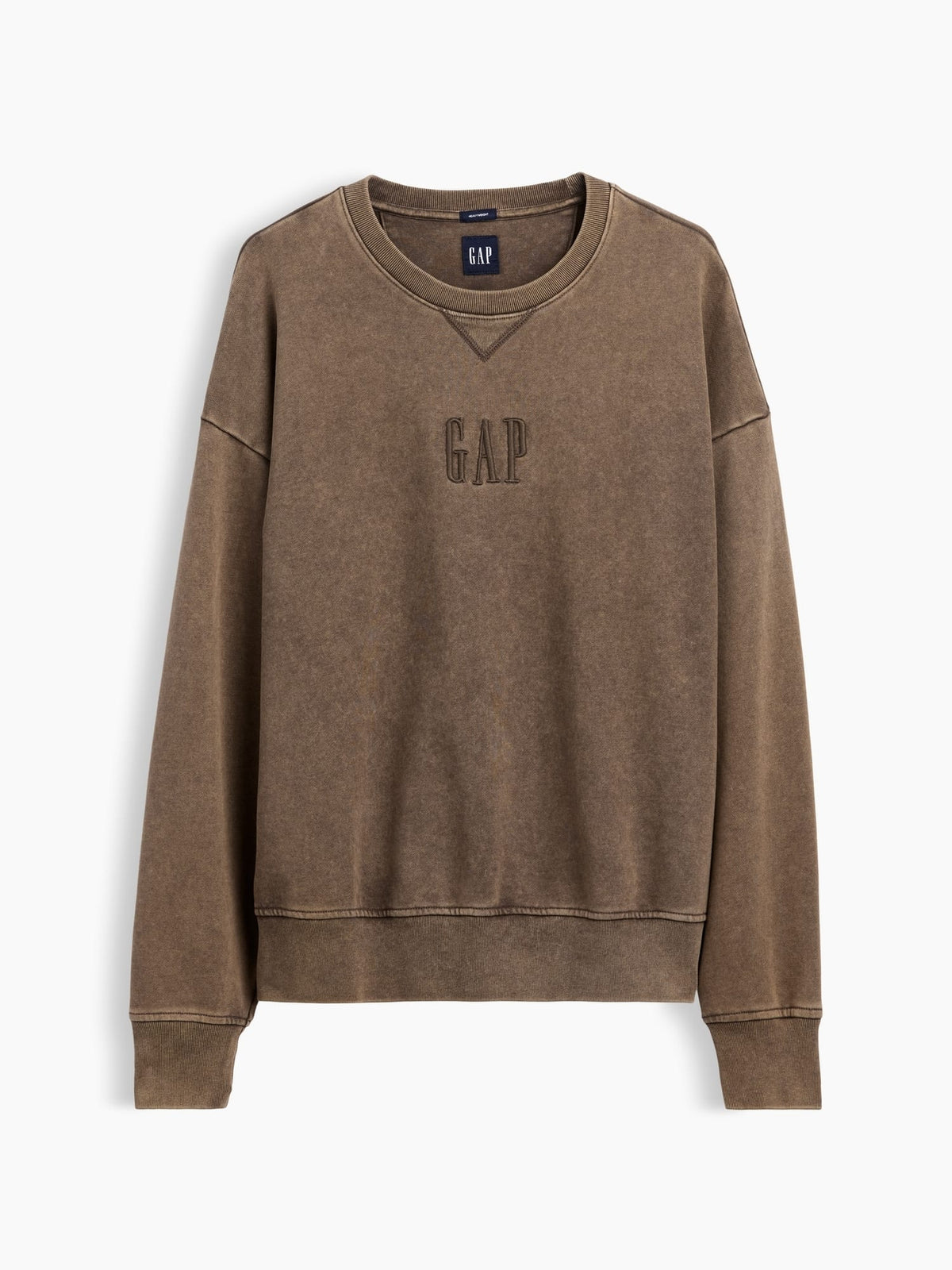 Kahverengi Heavyweight Oversized Logo Sweatshirt