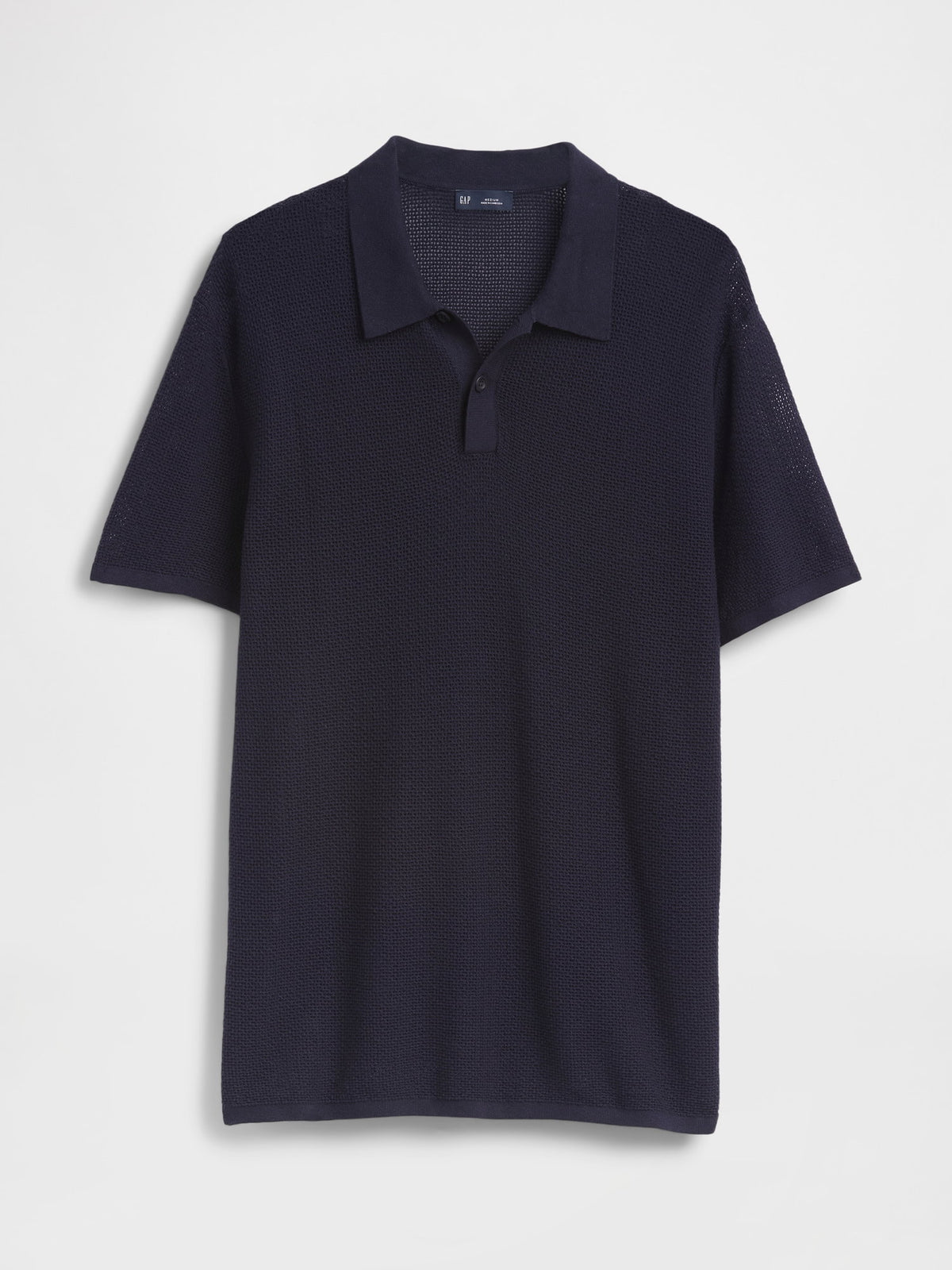 Koyu Gri Dokulu Kroşe Polo T-shirt