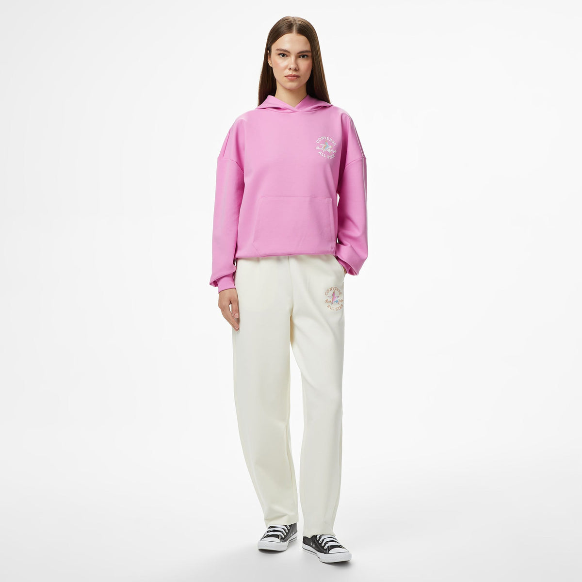 Converse Kadın Pembe Sweatshirt