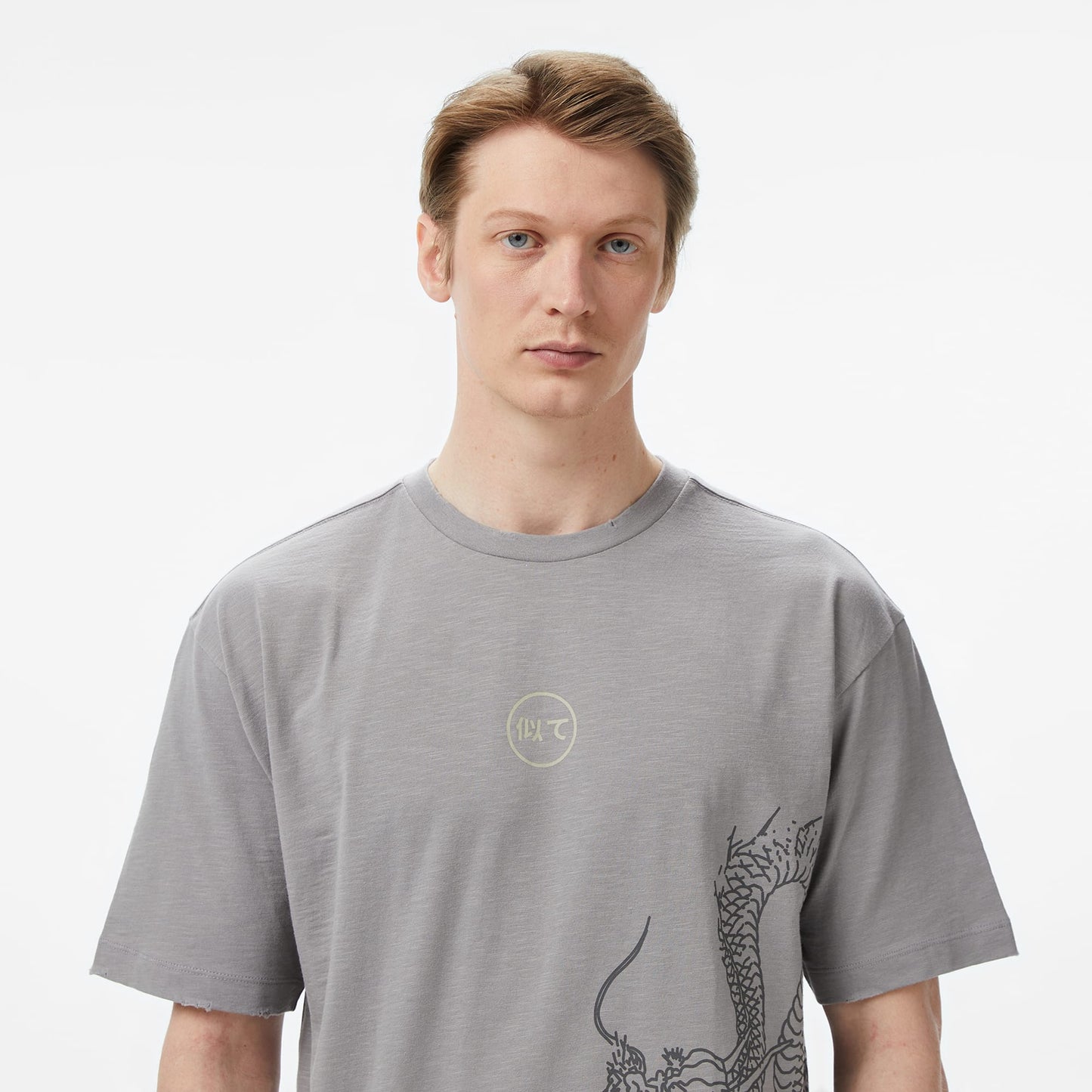 United4 Regular Fit Erkek Gri T-shirt