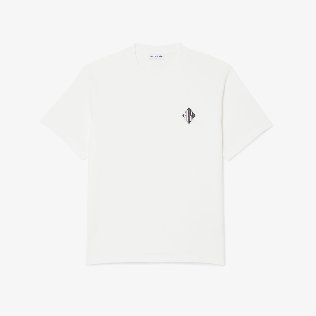 Lacoste Erkek Classic Fit Bisiklet Yaka Beyaz T-shirt