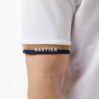 Nautica Erkek Beyaz Regular Fit Polo Yaka T-shirt